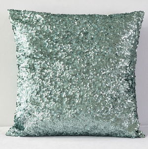 Aqua Sequin Taffeta