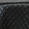 Black Quilted Leather