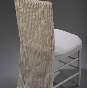 Ivory Leather Dot - Chair Back - DISCONTINUED