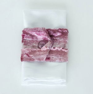 Lavender Chinchilla with Button - Napkin Band