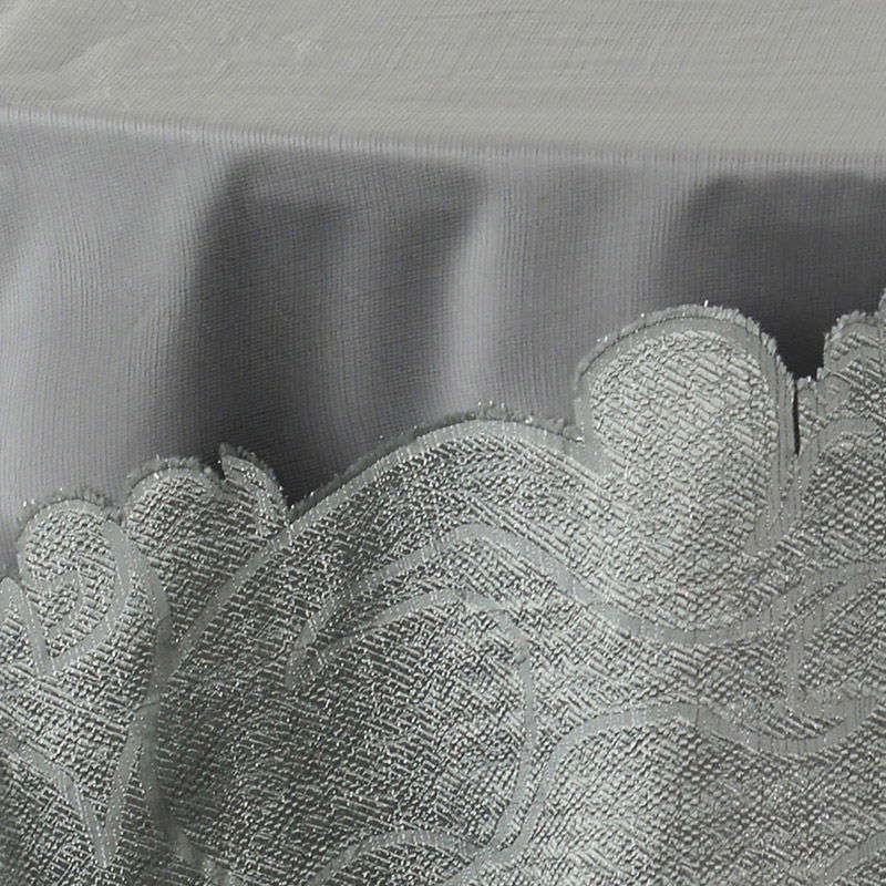 Silver Damask Organza - DISCONTINUED