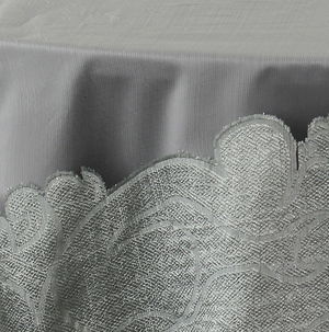 Silver Damask Organza - DISCONTINUED