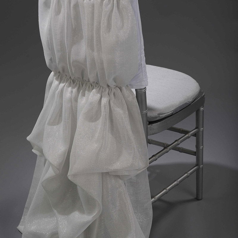 White Athena Chair Cover - view 1 of 3