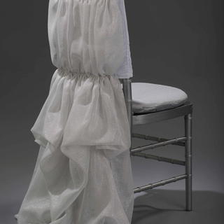 White Athena Chair Cover - view 3