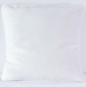 White Harmony with Piping Pillow - DISCONTINUED