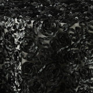 Black Leather Rosette - view 1