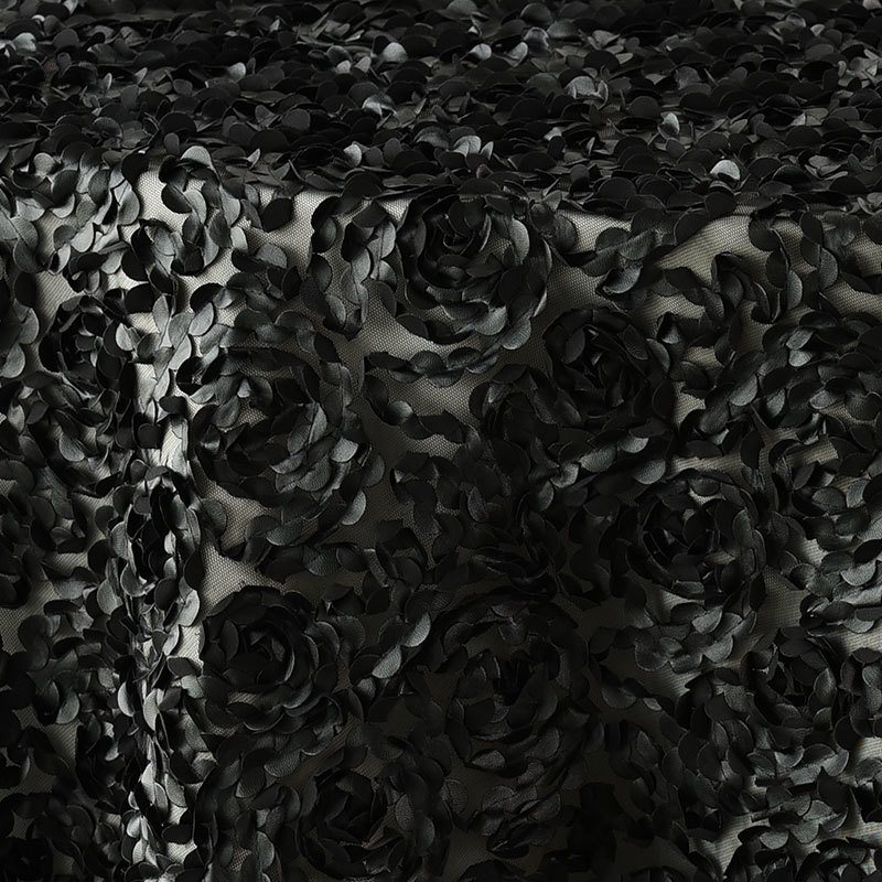 Black Leather Rosette - view 1 of 3