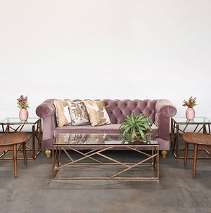 Rose Chesterfield Sofa