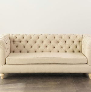 Oatmeal Chesterfield Sofa