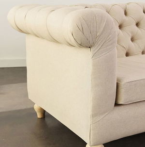 Oatmeal Chesterfield Sofa