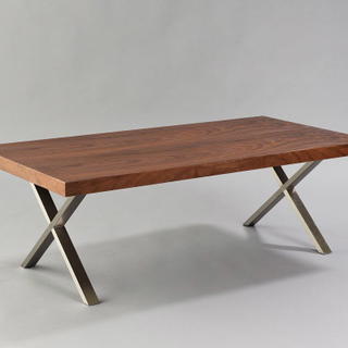 Walnut X Coffee Table - view 1