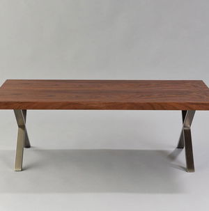 Walnut X Coffee Table