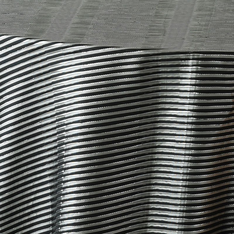 Black Metallic Stripe