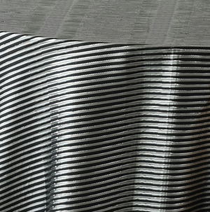 Black Metallic Stripe