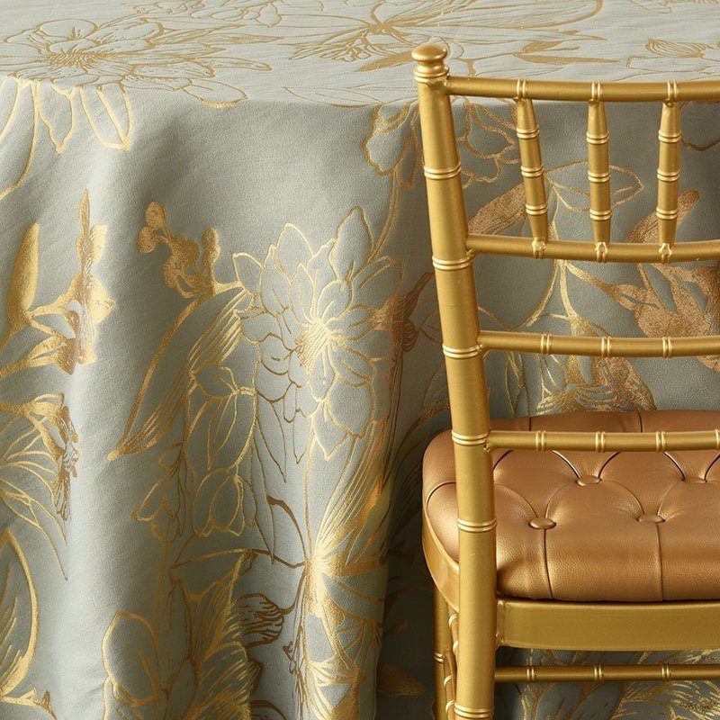 Gold and Silver Reversible Metallic Flower - view 2 of 4