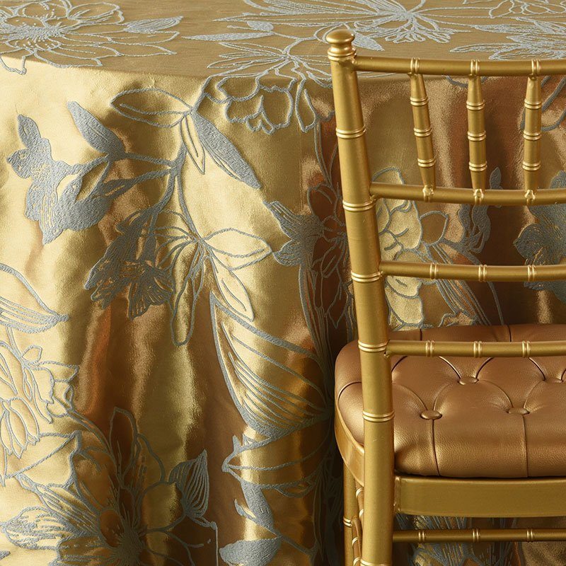 Gold and Silver Reversible Metallic Flower - view 4 of 4