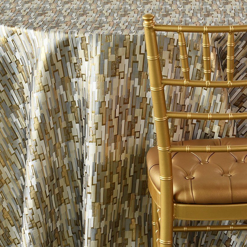 Gold and Silver Reversible Metallic Maze - view 2 of 2