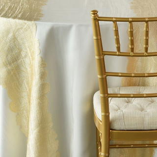 Gold Damask Organza - DISCONTINUED - view 3
