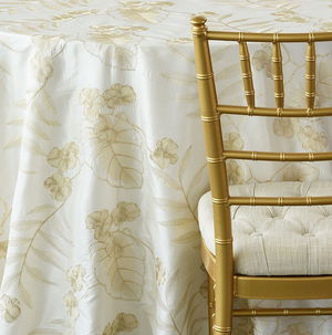 Ivory And Gold Orchid Taffeta - DISCONTINUED