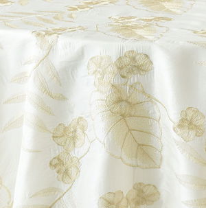 Ivory And Gold Orchid Taffeta - DISCONTINUED