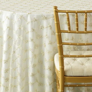 Ivory Beaded Tulle - view 2