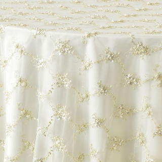 Ivory Beaded Tulle - view 1