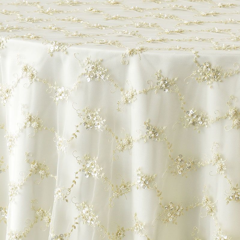 Ivory Beaded Tulle - view 1 of 2