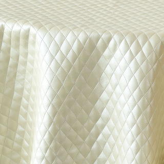 Ivory Quilted Leather - view 1