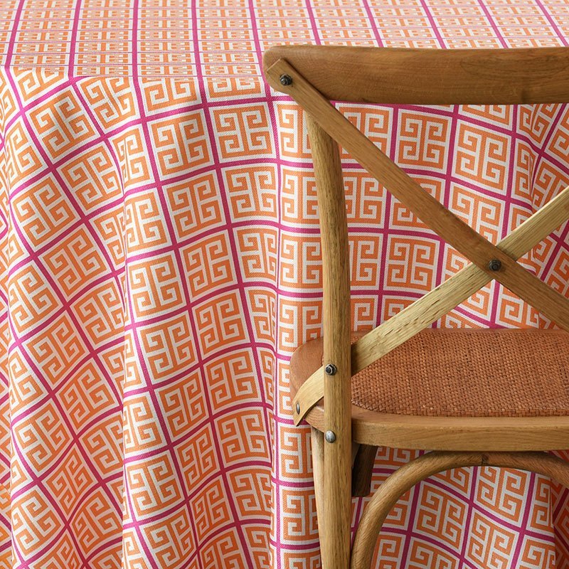 Orange and Pink Greek Key - view 2 of 2