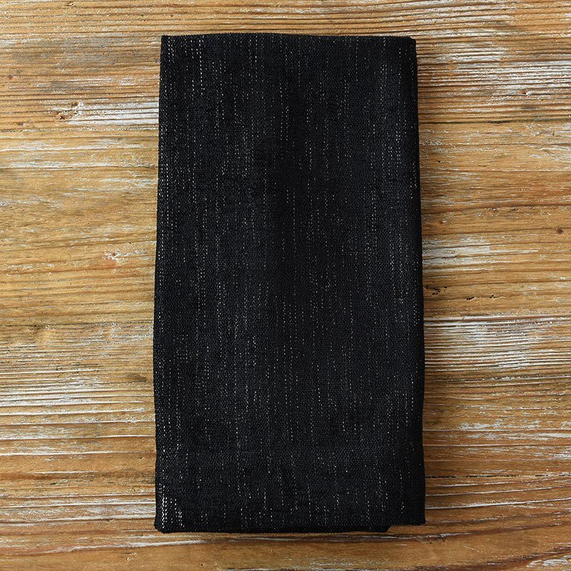 Black Metallic Burlap - view 3 of 4