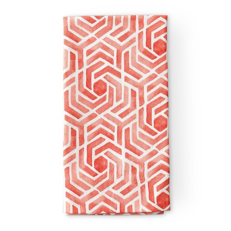 Coral Honeycomb Napkin - view 3 of 3