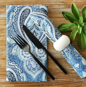 Ocean Paisley Napkin