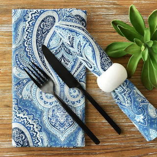 Ocean Paisley Napkin - view 2