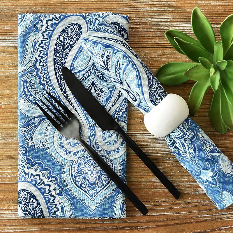 Ocean Paisley Napkin - view 2 of 2