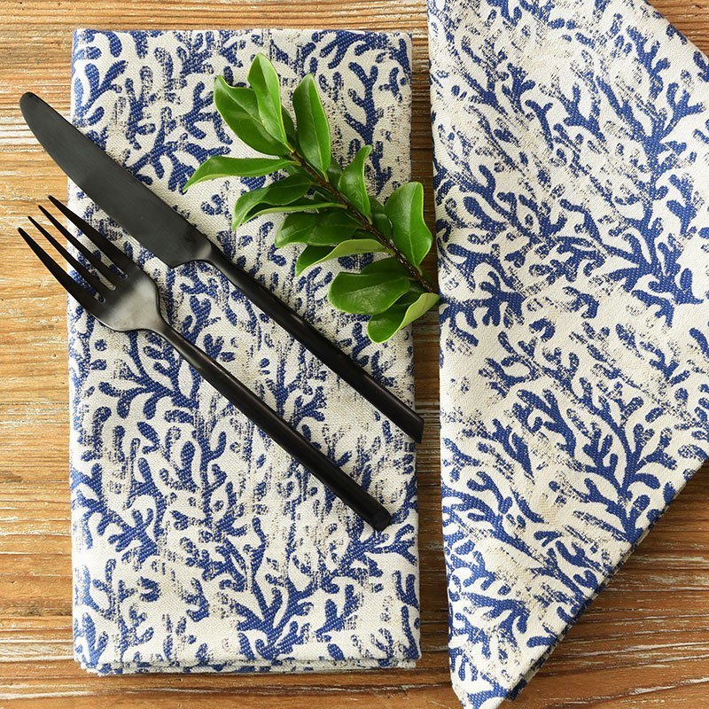 Navy Beachfront Napkin