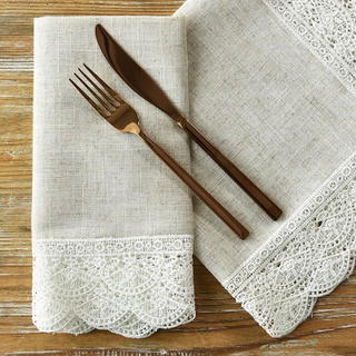 Flax Elizabeth Lace Napkin - view 2