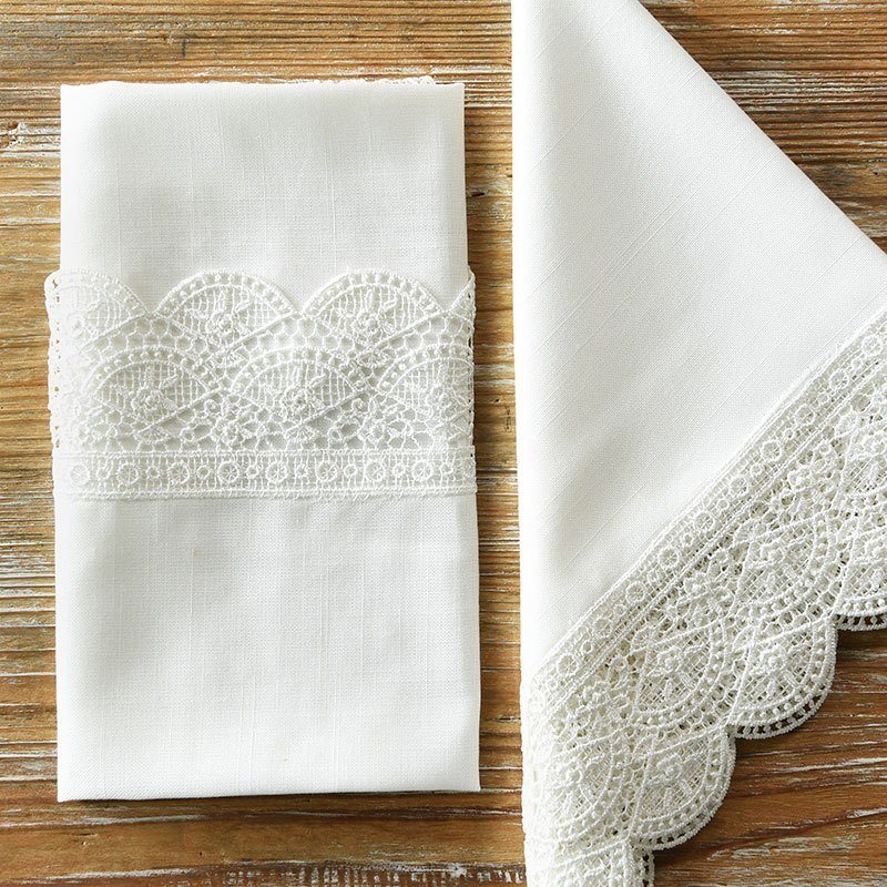 Snow Elizabeth Lace Napkin