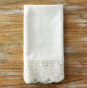 Snow Elizabeth Lace Napkin