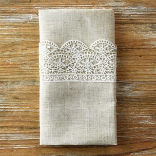 Flax Elizabeth Lace Napkin - view 1