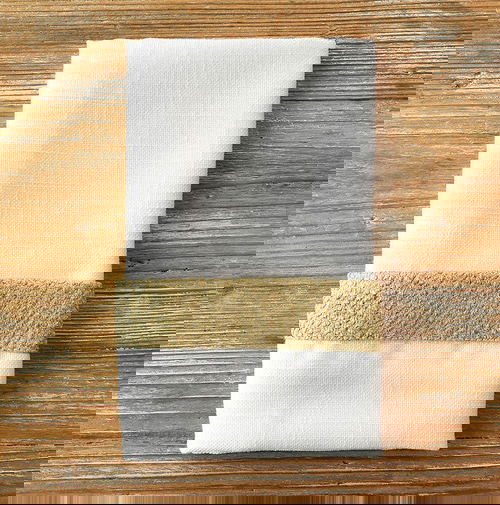 White Sand Tuscany with Gold Flake Trim Napkin