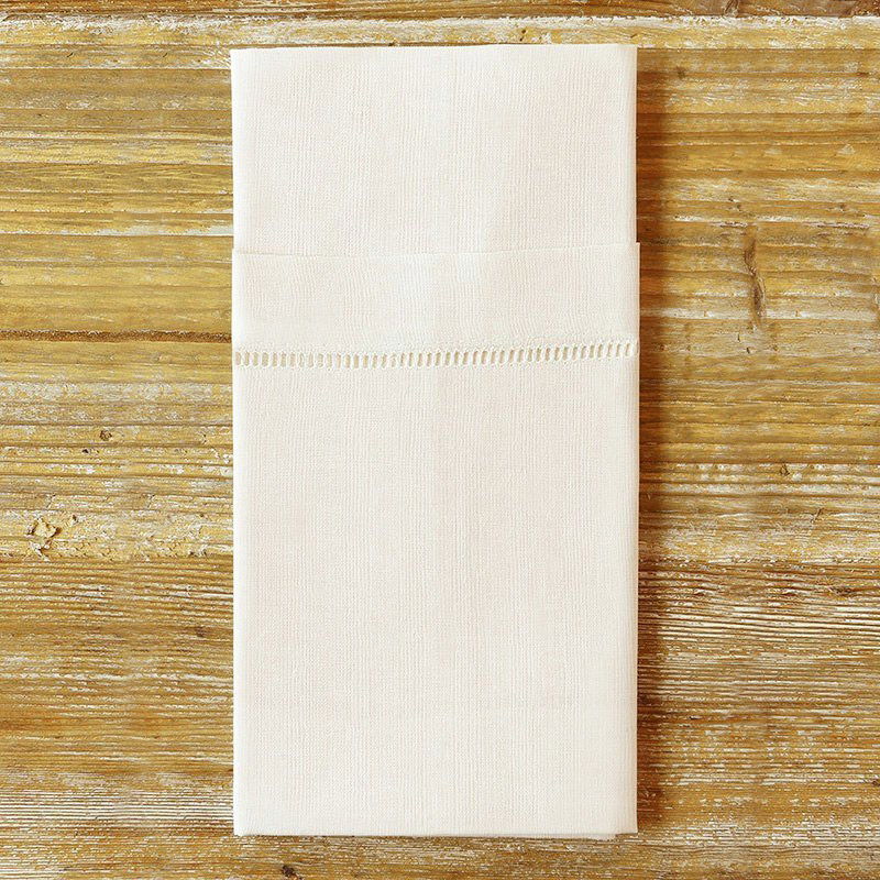 Ivory Hemstitch Napkin - view 1 of 3