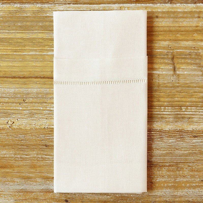 Ivory Hemstitch Napkin - view 1 of 3