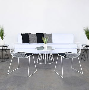 White Velluto Sofa