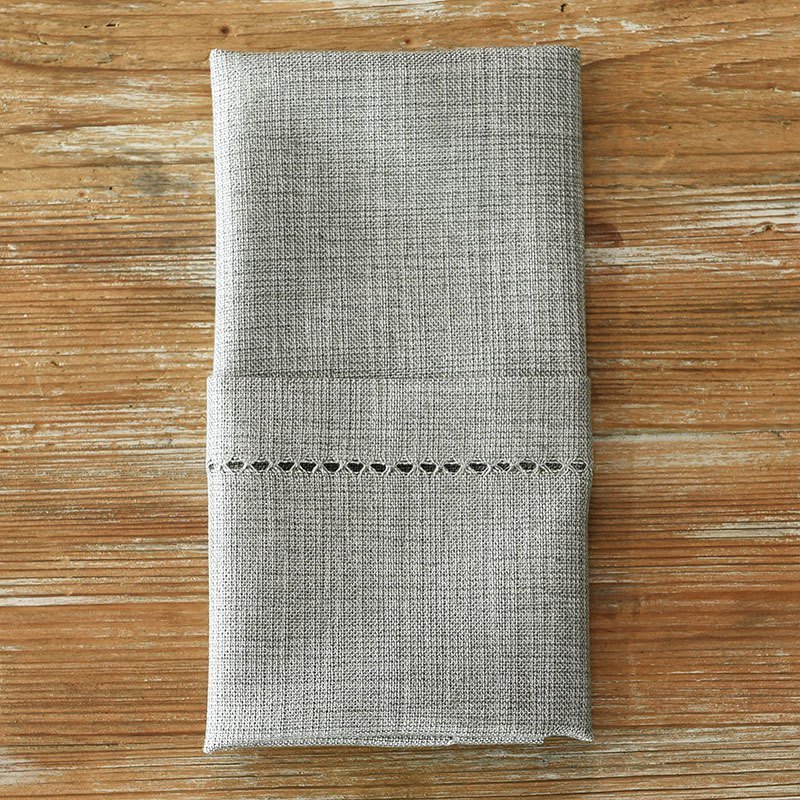 Platinum Hemstitch Napkin - view 1 of 2