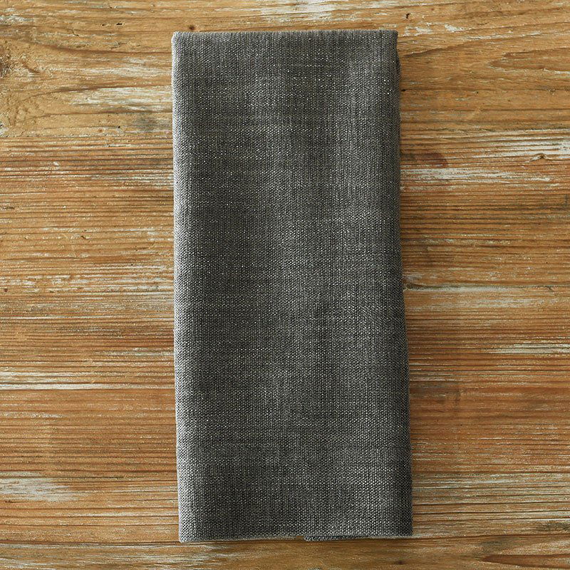 Gray Metallic Burlap