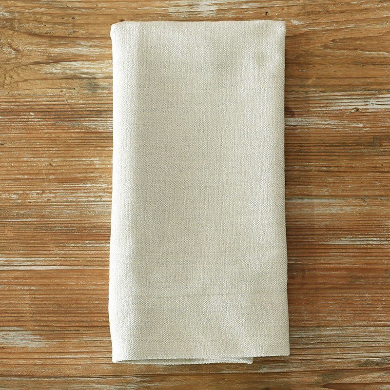 Ivory Metallic Burlap