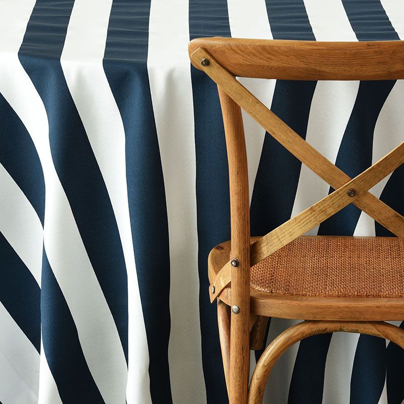 Navy Awning Stripe