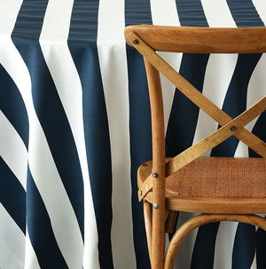 Navy Awning Stripe