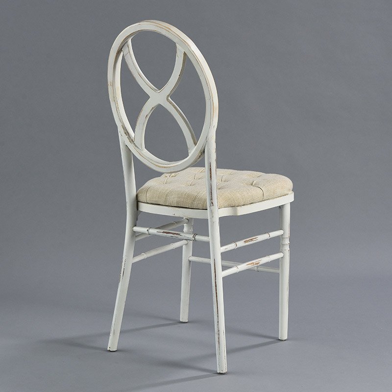 Lugano Chair - Tufted Linen Seat