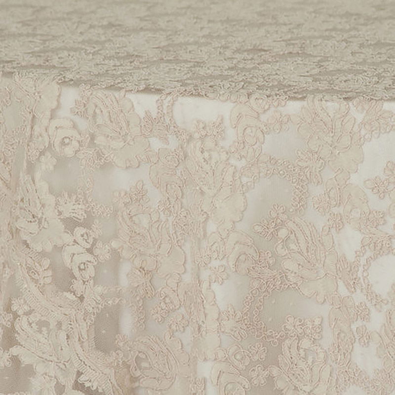 Taupe Vintage Lace